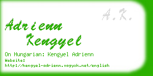 adrienn kengyel business card